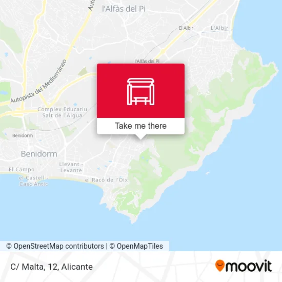 mapa C/ Malta, 12