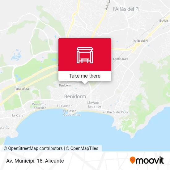 mapa Av. Municipi, 18