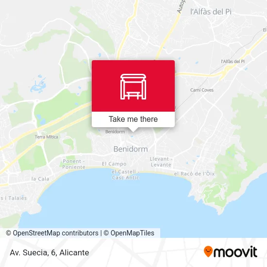 mapa Av. Suecia, 6