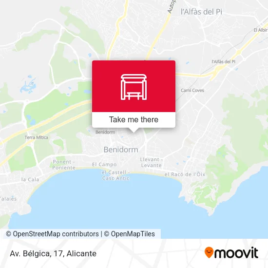 mapa Av. Bélgica, 17