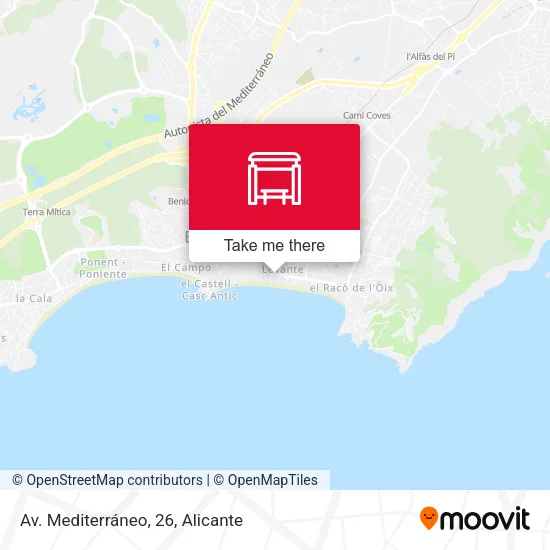 mapa Av. Mediterráneo, 26