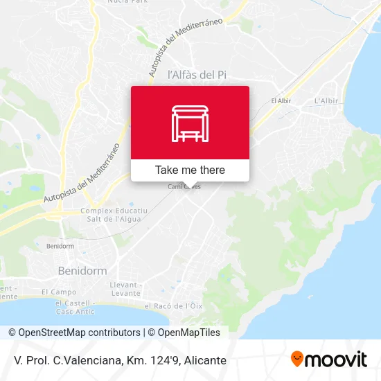 mapa V. Prol. C.Valenciana, Km. 124'9