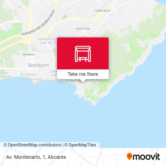 mapa Av. Montecarlo, 1