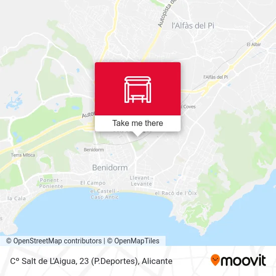 Cº Salt de L'Aigua, 23 (P.Deportes) map
