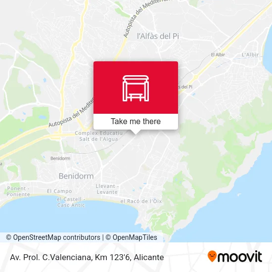 mapa Av. Prol. C.Valenciana, Km 123'6