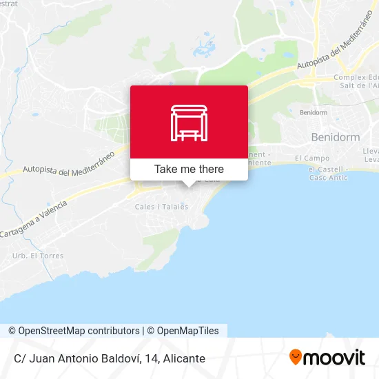 C/ Juan Antonio Baldoví, 14 map