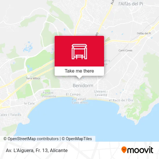 Av. L'Aiguera, Fr. 13 map