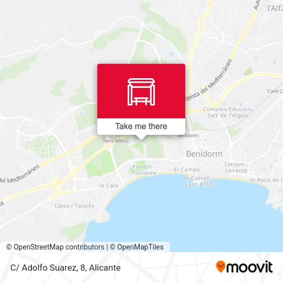mapa C/ Adolfo Suarez, 8