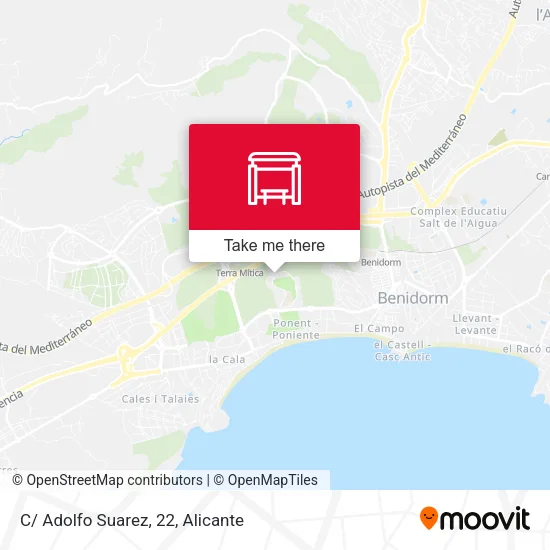 mapa C/ Adolfo Suarez, 22