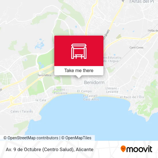 mapa Av. 9 de Octubre (Centro Salud)