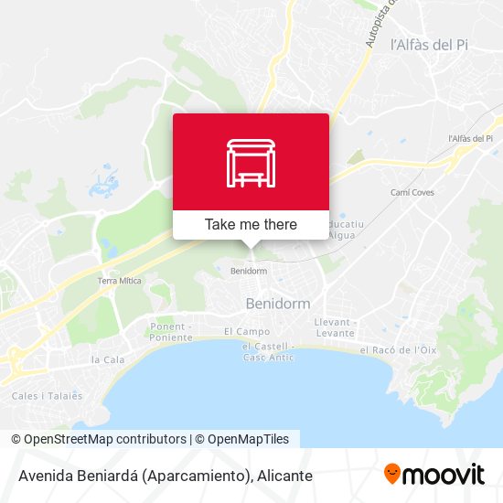 Av. Beniardá (Aparcamiento) map