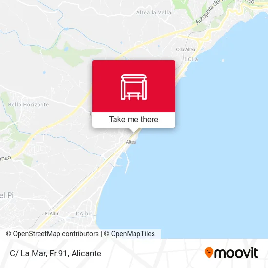 C/ La Mar, Fr.91 map