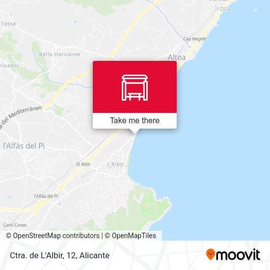 Ctra. de L'Albir, 12 map