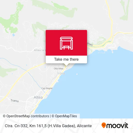 mapa Ctra. Cn-332, Km 161,5 (H.Villa Gadea)