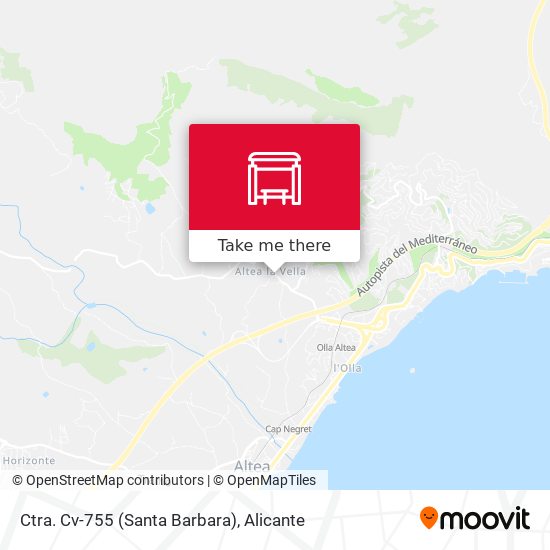 Ctra. Cv-755 (Santa Barbara) map