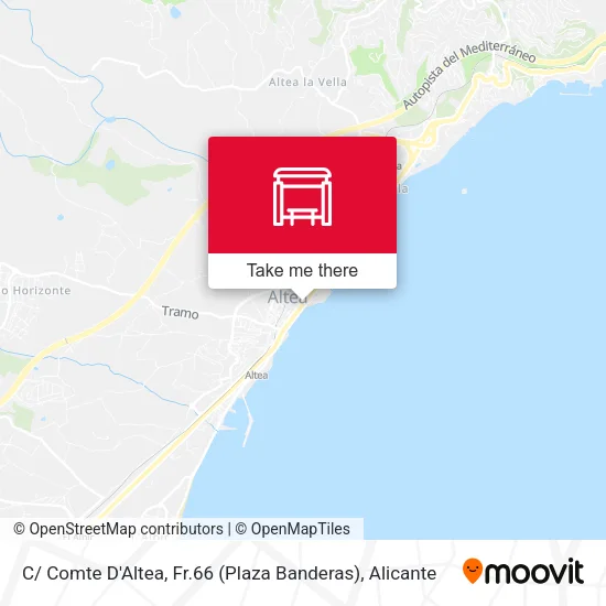 mapa C/ Comte D'Altea, Fr.66 (Plaza Banderas)