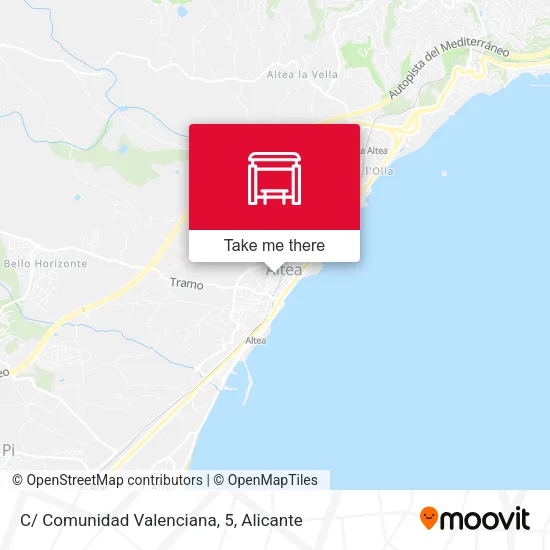 mapa C/ Comunidad Valenciana, 5