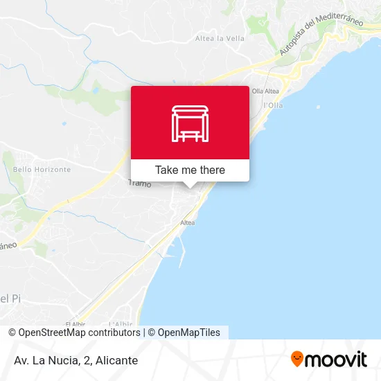 Av. La Nucia, 2 map