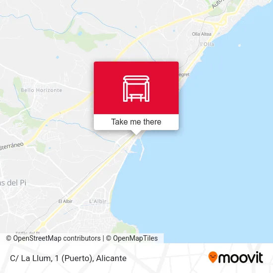mapa C/ La Llum, 1 (Puerto)
