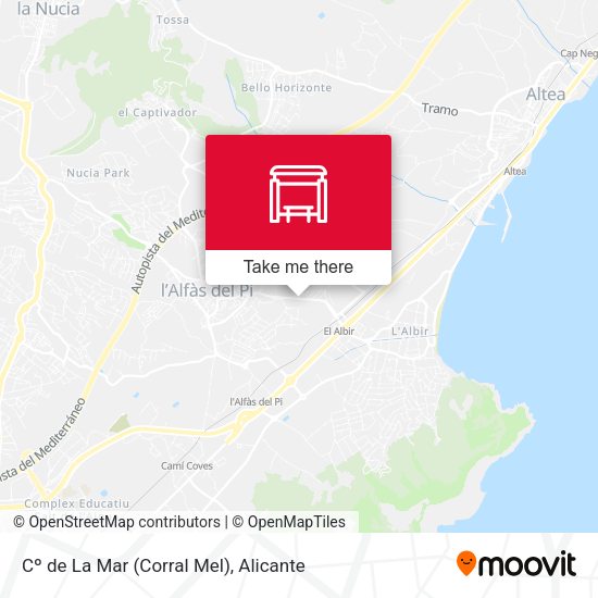 Cº de La Mar (Corral Mel) map