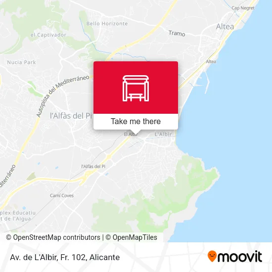 Av. de L'Albir, Fr. 102 map