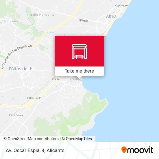 Av. Oscar Esplá, 4 map