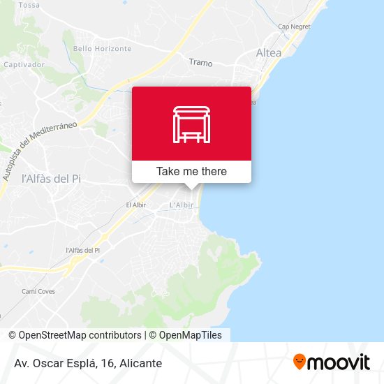 Av. Oscar Esplá, 16 map