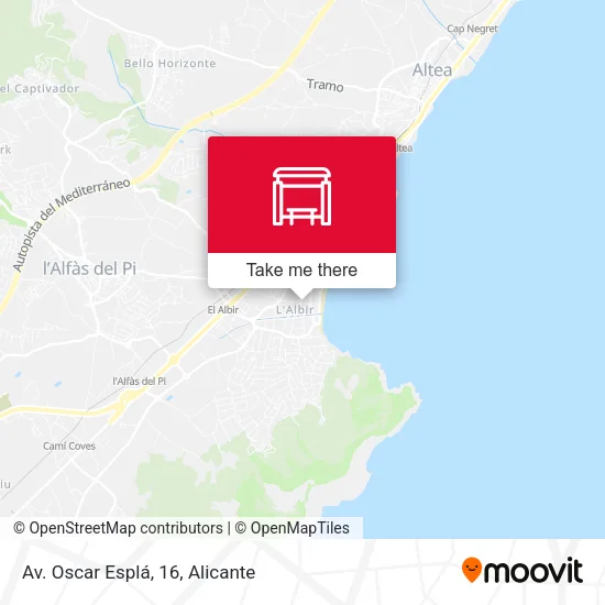 mapa Av. Oscar Esplá, 16