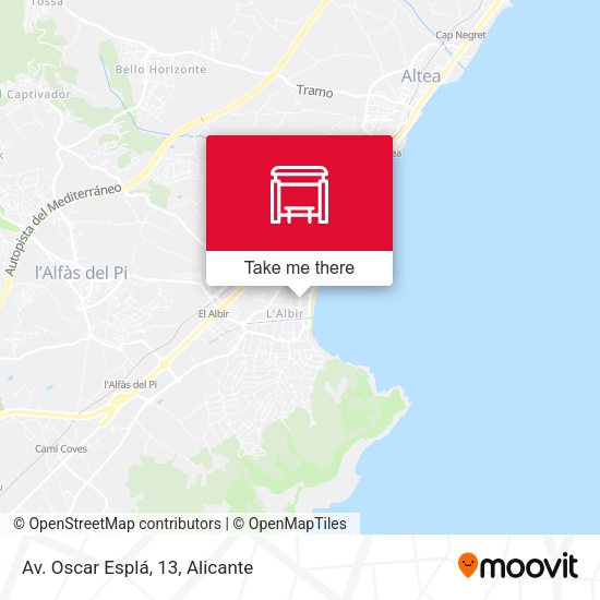 Av. Oscar Esplá, 13 map