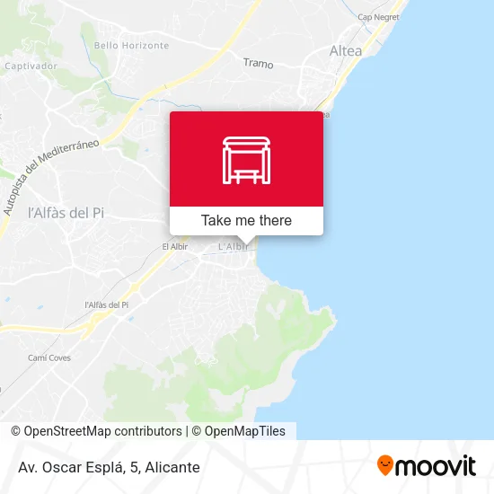 Av. Oscar Esplá, 5 map