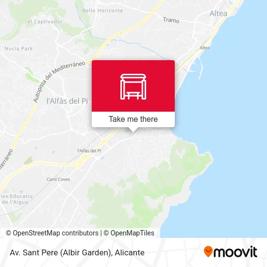 Av. Sant Pere (Albir Garden) map