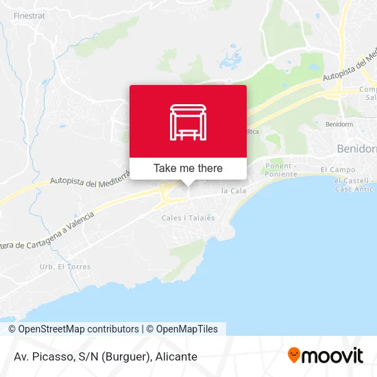 mapa Av. Picasso, S/N (Burguer)