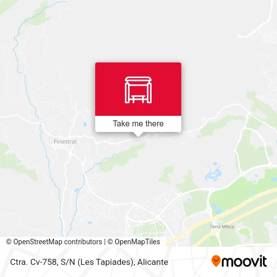 Ctra. Cv-758, S / N (Les Tapiades) map