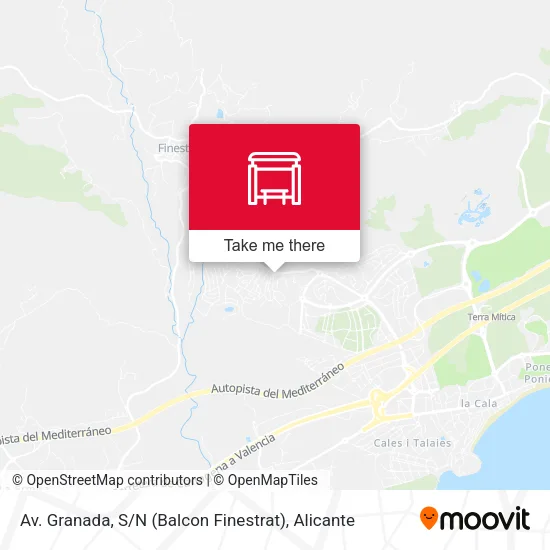 Av. Granada, S / N (Balcon Finestrat) map