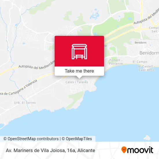 Av. Mariners de Vila Joiosa, 16a map