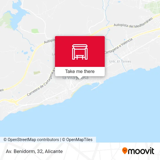 Av. Benidorm, 32 map