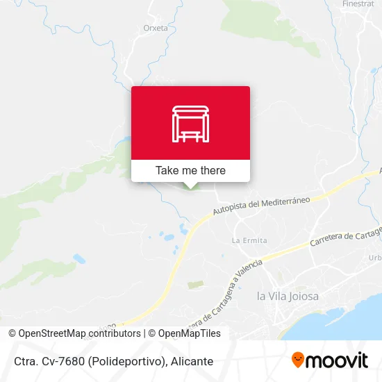 mapa Ctra. Cv-7680 (Polideportivo)