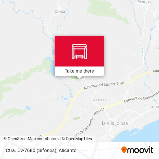 mapa Ctra. Cv-7680 (Sifones)