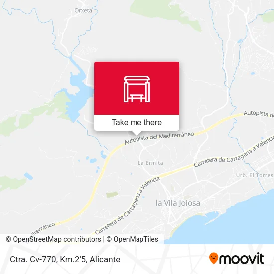 Ctra. Cv-770, Km.2'5 map