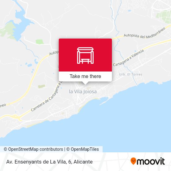 Av. Ensenyants de La Vila, 6 map