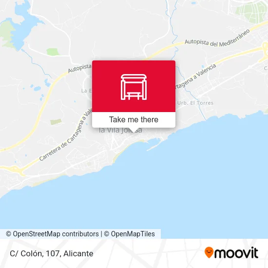 C/ Colón, 107 map