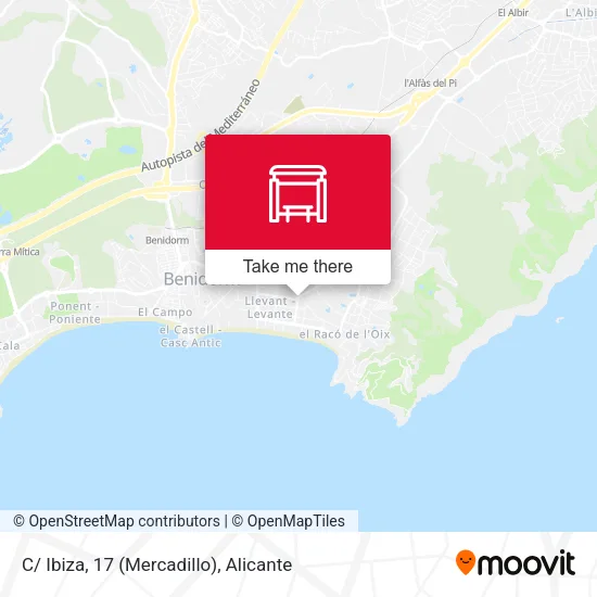 C/ Ibiza, 17 (Mercadillo) map