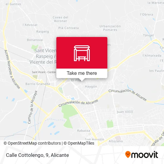 mapa Calle Cottolengo, 9