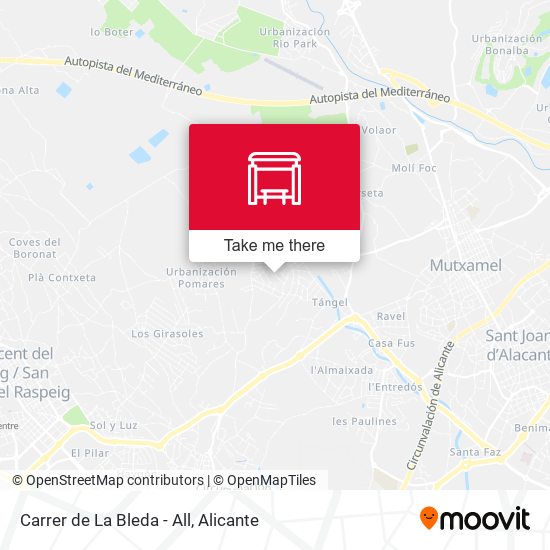 Carrer de La Bleda - All map