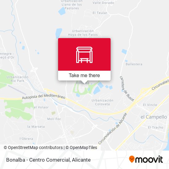 Bonalba - Centro Comercial map