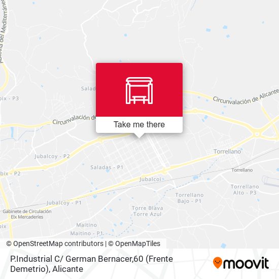 P.Industrial C/ German Bernacer,60 (Frente Demetrio) map