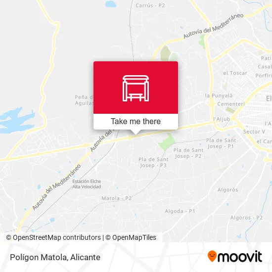 Polígon Matola map