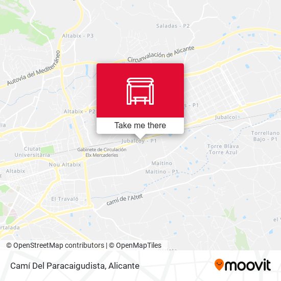 Camí Del Paracaigudista map
