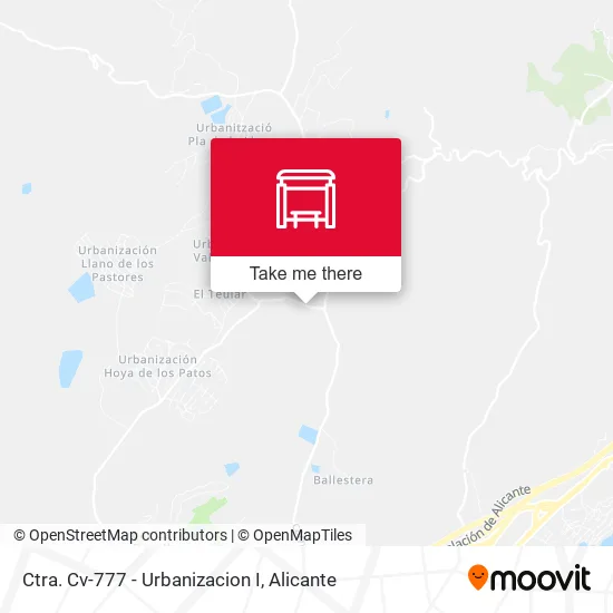 mapa Ctra. Cv-777 - Urbanizacion I