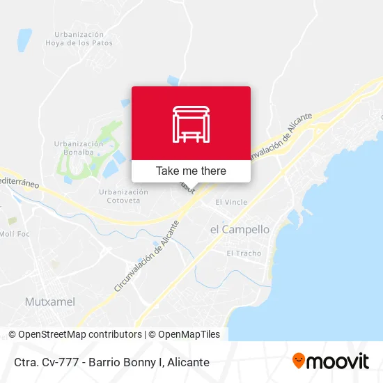 Ctra. Cv-777 - Barrio Bonny I map